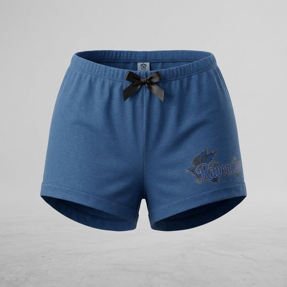 ROMWE Harry Potter Ravenclaw Womens XL Blue Pajama Shorts Lounge Sleepwear